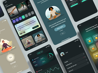 SLEEPY APP app branding design graphic design illustration logo typography ui ux vector