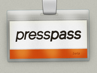 Press Pass Badge Holder