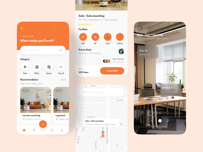 Co-Working mobile app