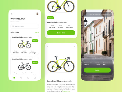 Bike Rent Mobile app app design ui ux