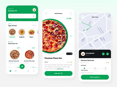 Uber Food | Delivery Food App 🍕 app app design branding clean food food delivery pizzza trand uidesign uiux uiuxdesign