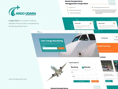 Cargo Udara | Tracking Website airplant airport app cargo cargo air clean landing page pruduct tracking travel travelening ui uidesign uiuxdesign ux web web design website