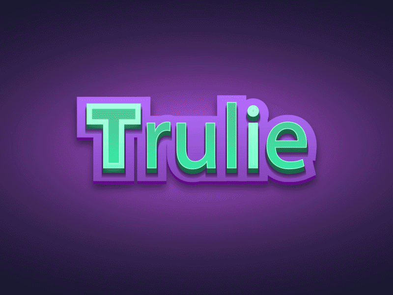 Trulie logo color game graphic logo puzzle