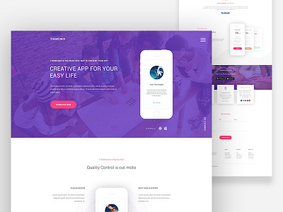 App Landing Page : Themeunix