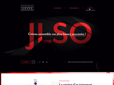 JLSO conception design event full identity mystery showcase storytelling webdesign website wordpress