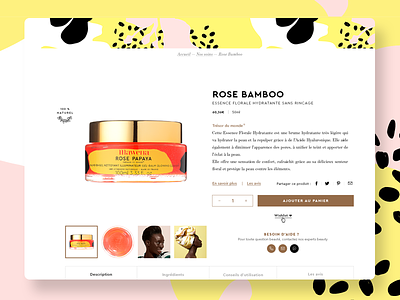Mawena product details beauty branding conception ecommerce fashion healthy identity pattern product product detail ui ux webdesign website