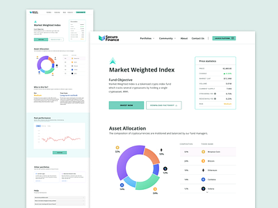 Securo Finance crypto finance ui ux web design