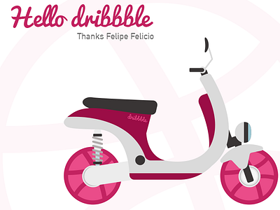Speeding up to Dribbble :D first shot scooter