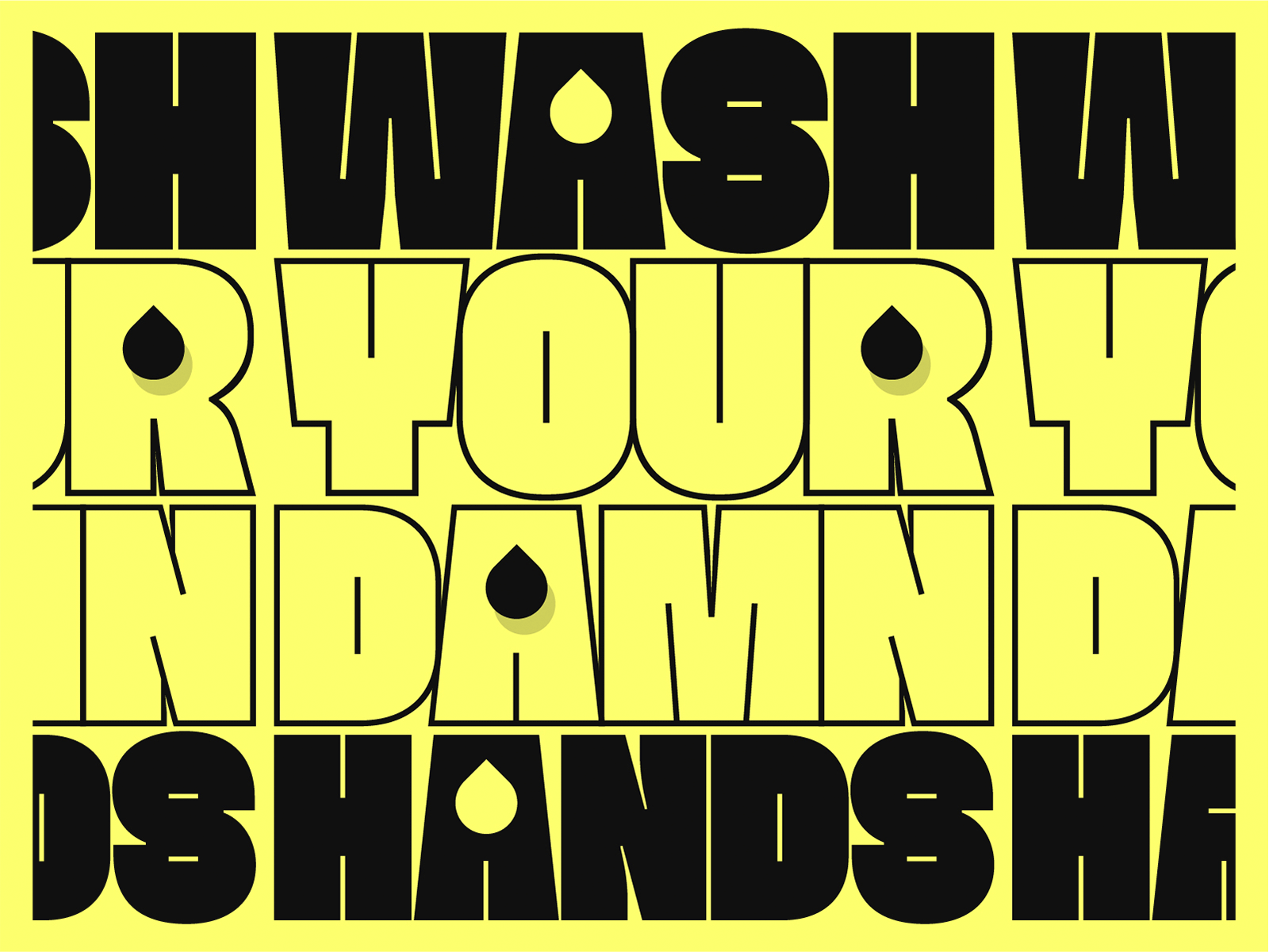Wash Your Damn Hands 🙌🏼 2020 covid 19 design stayhome typogaphy