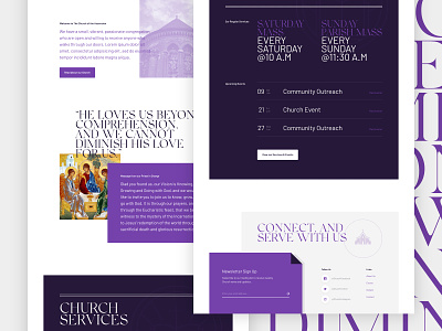 Homepage Concept adobe xd church clean design homepage minimal typography ui web design website