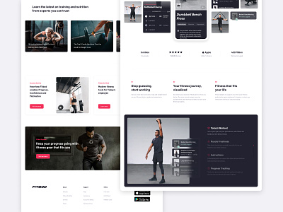 Homepage Redesign Concept app clean concept design fitness homepage landing page minimal redesign web design website