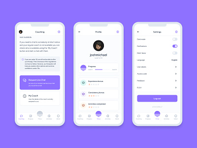 Wellbeing App Redesign Concept app clean concept design health ios mental minimal redesign ui ux wellbeing wellness