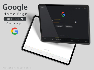 Google Home Page UI Design Concept 2022 application ui design google google ui design landing page design ui ui design concept ux website user interface