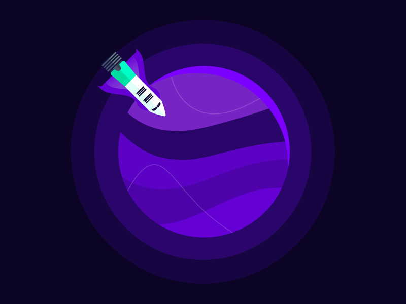 Exploring new horizons illustration design internal branding yld spaceship planets horizon universe adventure space explore rocket planet