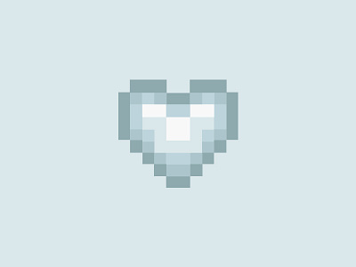 Pixel Heart blue digital detox flat heart pixel pixel heart