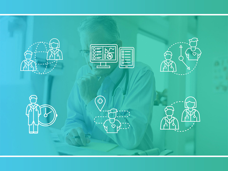 Treatspace UI Elements network ui design patient doctor illustration monoline medical icon design