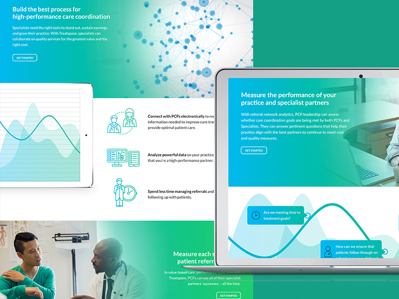 Healthy Design Happy Client high fidelity website doctor specialist pcp green ui design web design health care