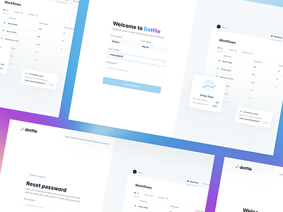 Welcome to Dotfile 🚀 authentification design illustration interface login onboarding password product register sign in sign up