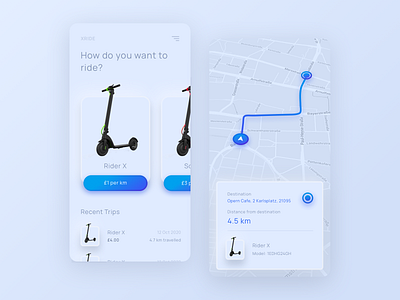 XRIDE - Ride Tracker Concept