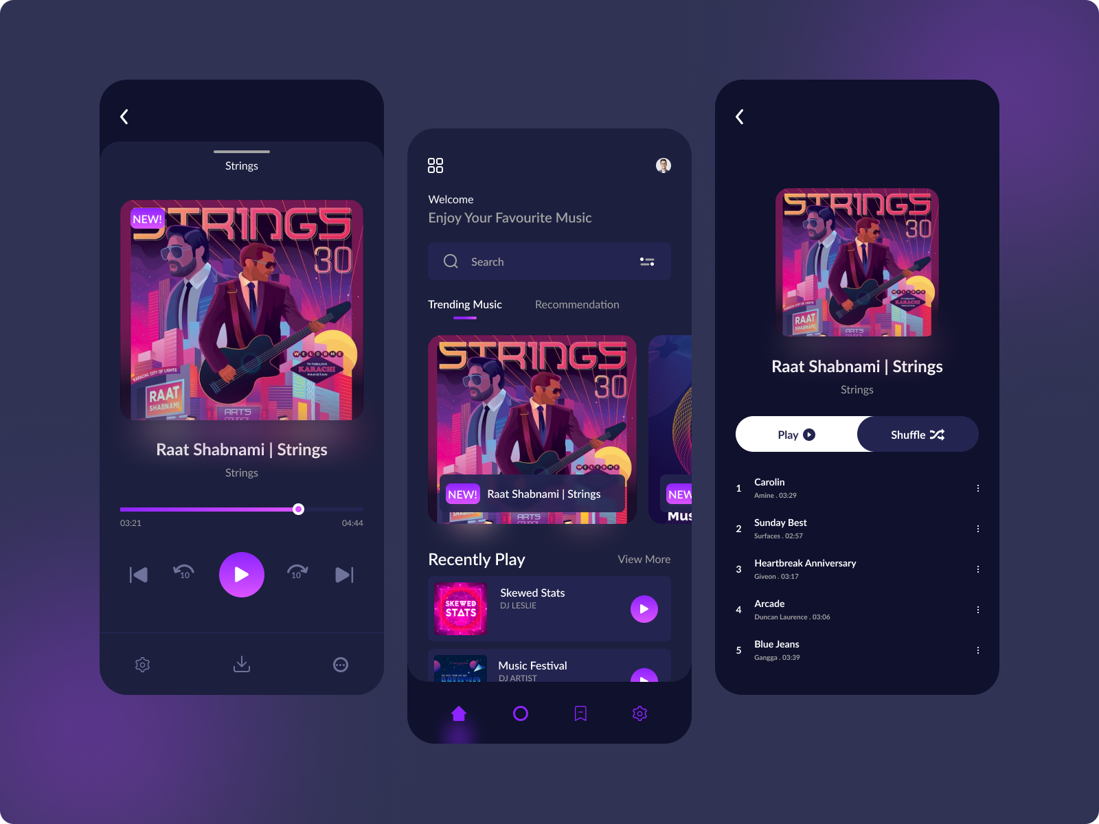 Music Player App by Ali Maqbool on Dribbble