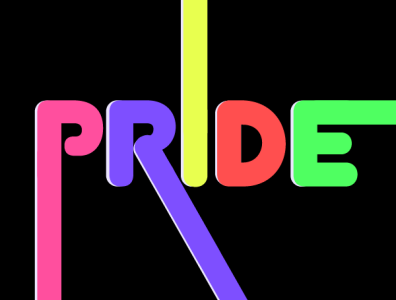 PRIDE - Font Play adobe design vector