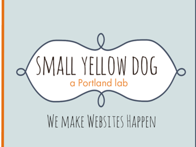 Business Card Template - Small Yellow Dog