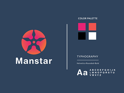 Modern ( Manstar ) logo branding creative design emonahmed543 graphic design illustration logo logoartish logomaker logoneed logoroom