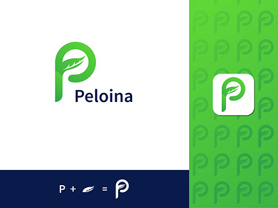 Modern Abstract "P" letter logo