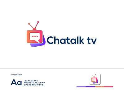 Modern (Chatalk tv) logo branding branding creative design emonahmed543 graphic design graphicdesign illustration logo logoartish logobranding logomaker logonew logoroom logoshop modern logo new unique