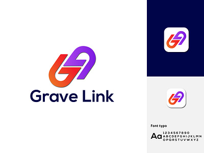 ( Grave Link ) modern logo design