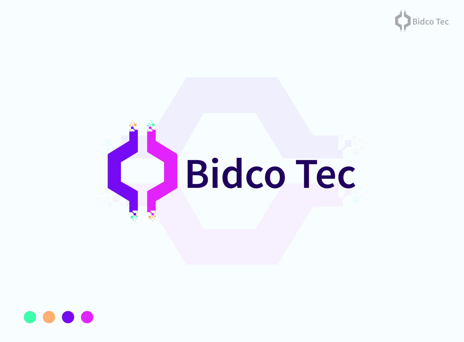 "Bidco Tec" modern logo branding by emonahmed543 on Dribbble