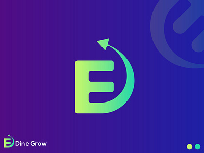 (Dine Grow) modern logo branding