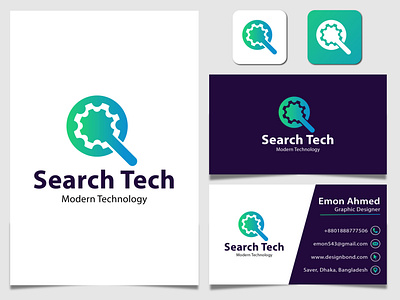 Modern Tech logo branding