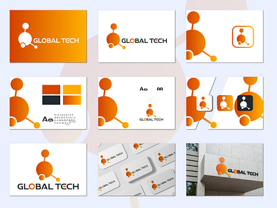 Logo brand identity abstract logo brand identity branding creative design emonahmed543 global tech graphic design logo logo design logo folio logo maker logo new logo room modern branding modern logo tech technology logo