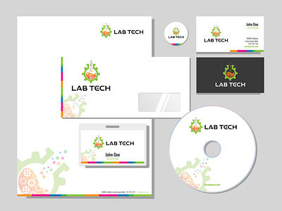 (LAB TECH) logo branding