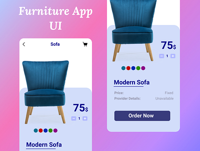 Furniture App UI Design app design app mockup design app ui flutter flutter app ui furniture app design furniture app ui mobile app design mobile app ui