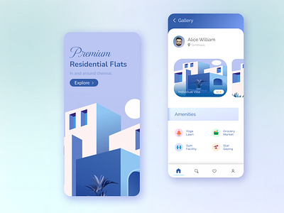 Residence App UI 3d animation app design app ui app ui design appui design graphic design illustration motion graphics residence app residence app ui design residence ui ui ux