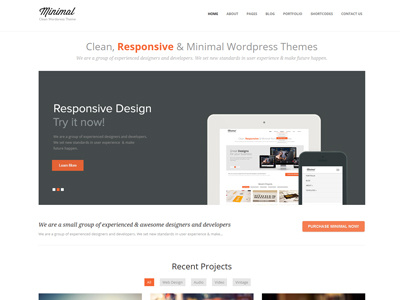 Minimal Homepage business design fitness flat homepage icon law minimal portfolio security wordpress