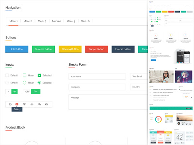 Clean and minimal Ui kit