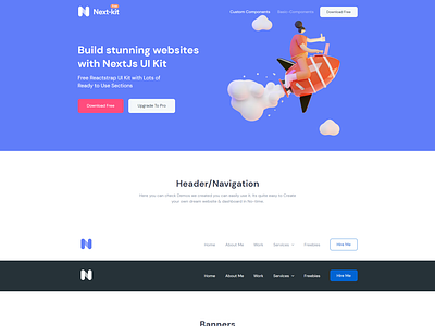 Nextkit – Nextjs Free UI Kit