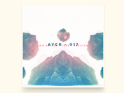 AYCB Composition abstract album art design graphic design mountain print retro typography