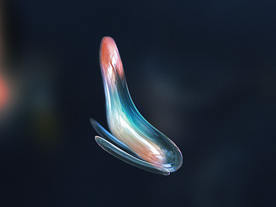 Suspended bubbles color digital art glow shapes texture