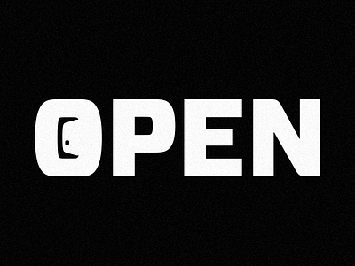 Open branding icon logo typography