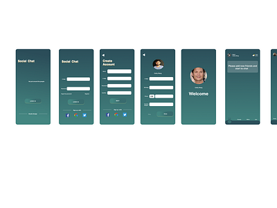 Social Media App Design By 蔡明静 On Dribbble Social Media App Design By 蔡明静 On Dribbble
