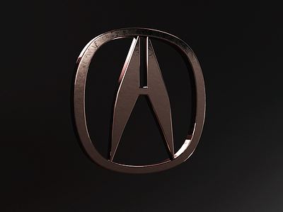 Acura animation c4d logo mograph render texture