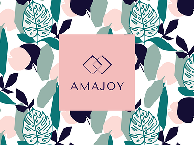 Amajoy Logo Design brand design illustration jewelry logo typography