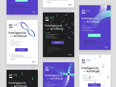 Email invitations for AI Talks ai brand brand experience branding color creative creative thinking design design system digital email experience illustration invite logo pattern thinking typography ui vector