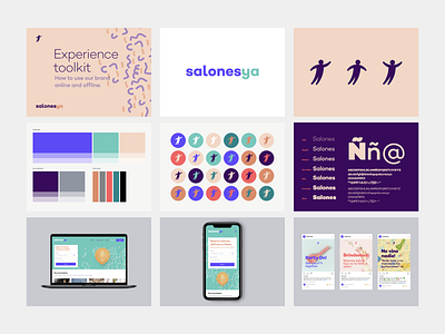 SalonesYa Brand and Experience toolkit brand brand experience creative thinking design sprint design system illustration logo pattern poster social media sprint strategic design strategy typography ui ux