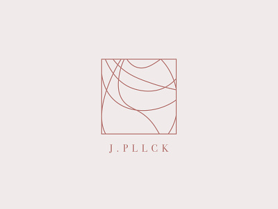 J P L L C K branding clean design flat line line logo logo minimal type typography vector
