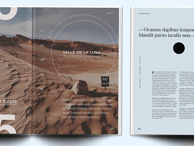 Editorial Specimen clean desert design editorial editorial design editorial layout minimal typography